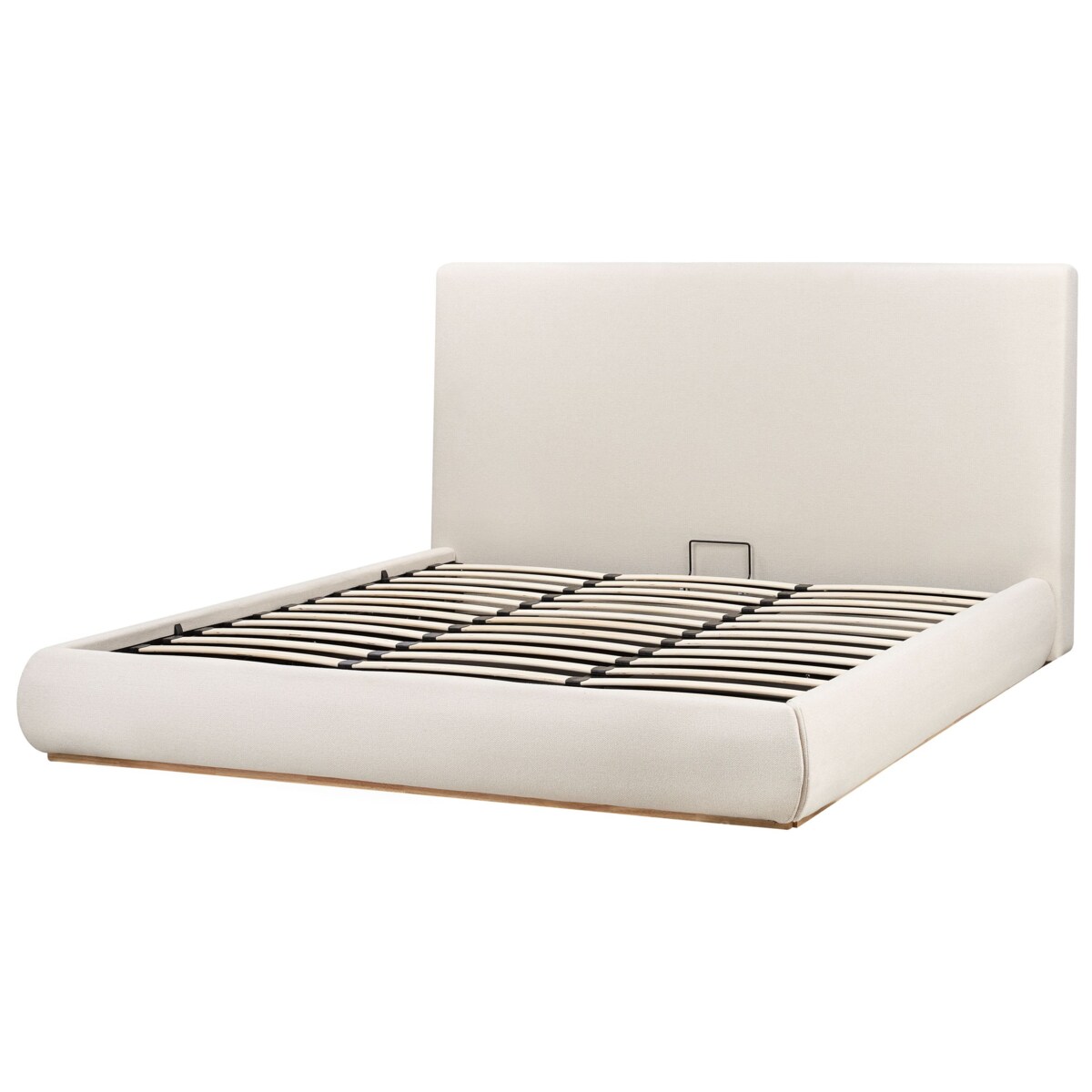 Łóżko z pojemnikiem CAMPAGNE 180 x 200 cm Jasnobeżowy