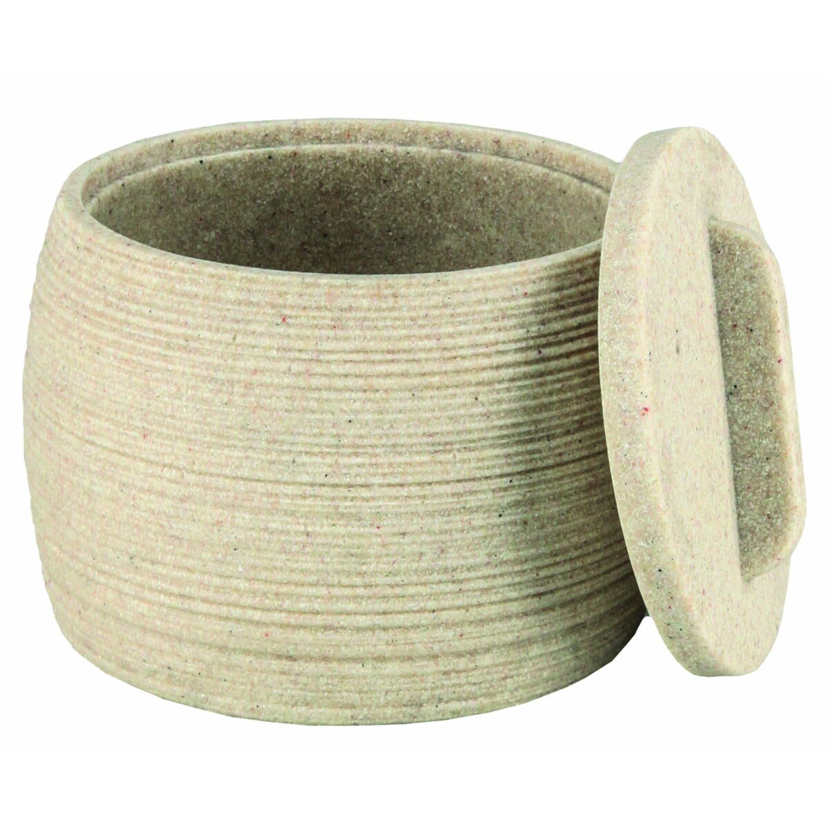 Kleine Wolke Sand Pojemnik na waciki kompozyt ceramiczny Eco Care beż macadamia