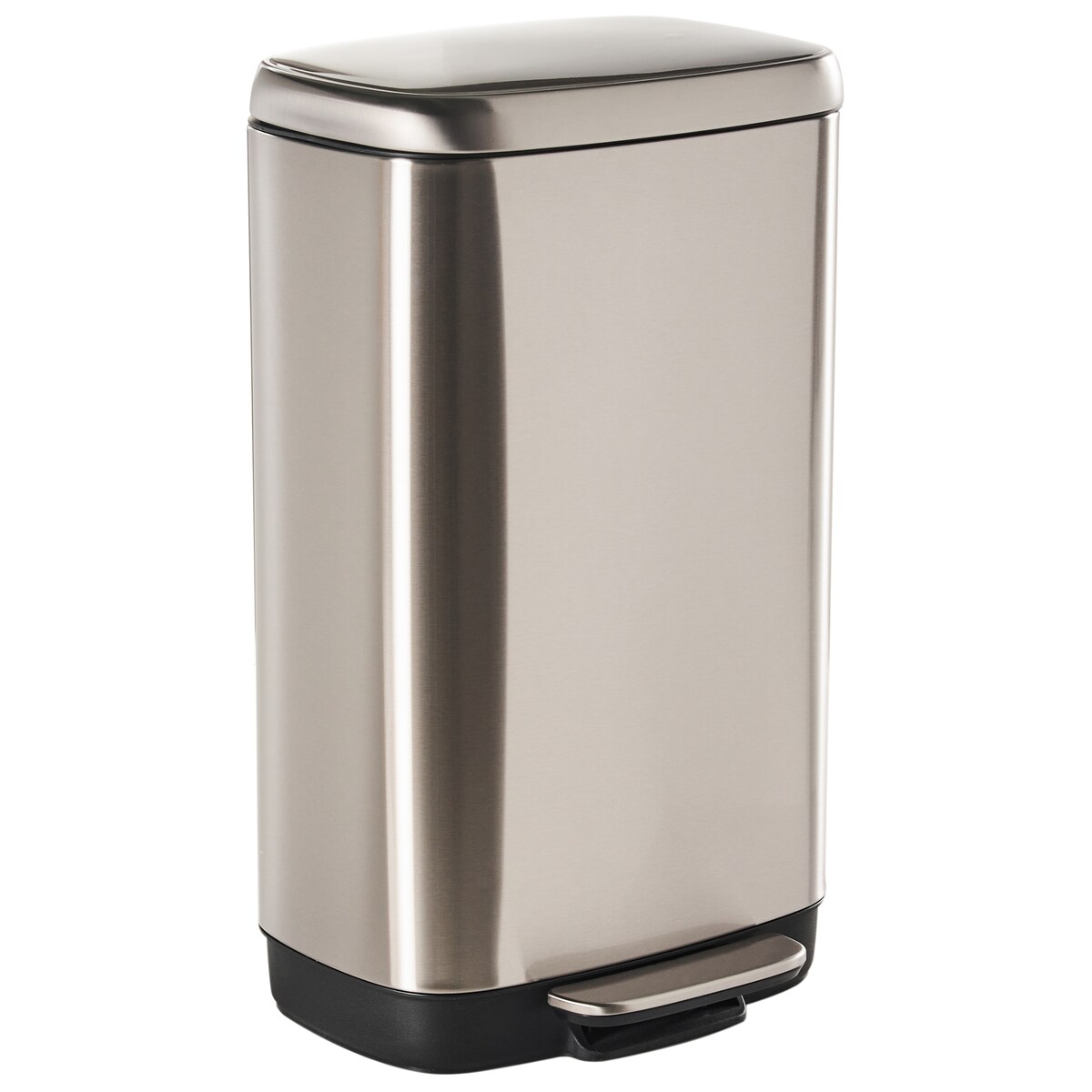 Kosz na śmieci z pedałem 30 L ECOCOLLECT Metal Srebrny
