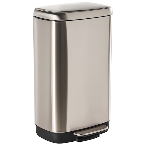 Kosz na śmieci z pedałem 30 L ECOCOLLECT Metal Srebrny