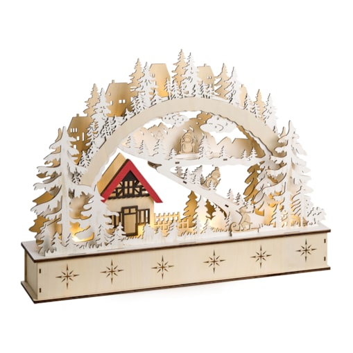 Dekoracja świąteczna LED GOKSJO 33 cm Jasnobrązowy