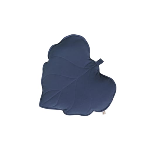 Poduszka liść dark blue