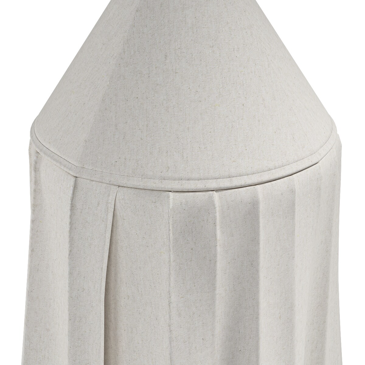 Baldachim do łóżeczka, melanż szaro-beżowy, fi 50cmx230cm, Happiness