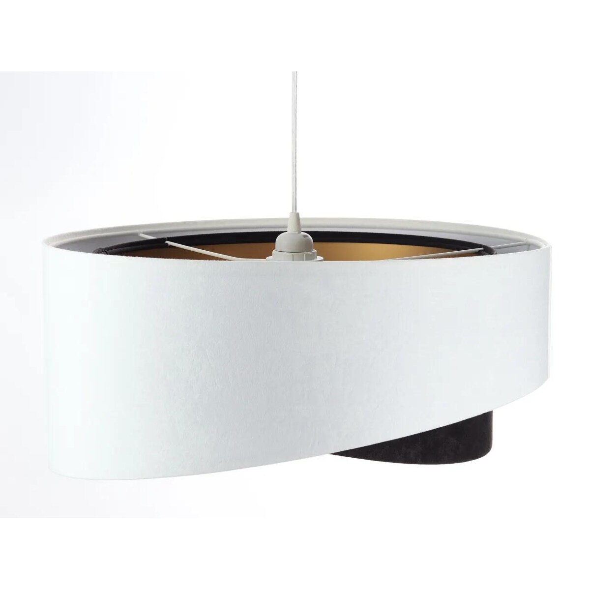 Lampa wisząca BAW biała/czarna