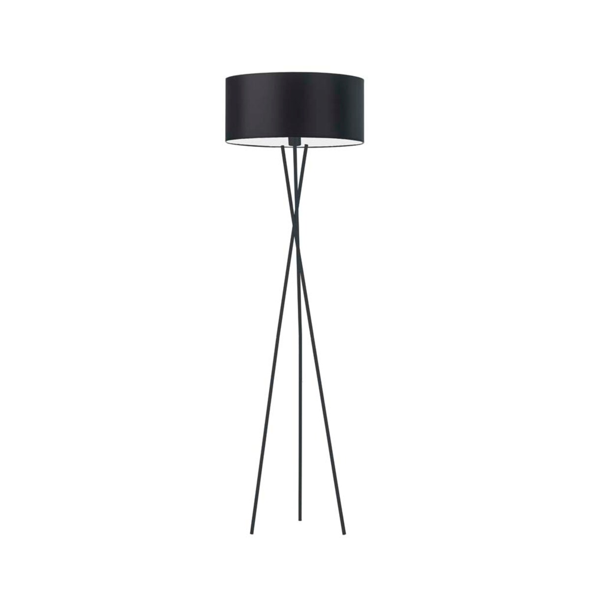 Lampa stojąca podłogowa trójnóg z abażurem walec MORIS