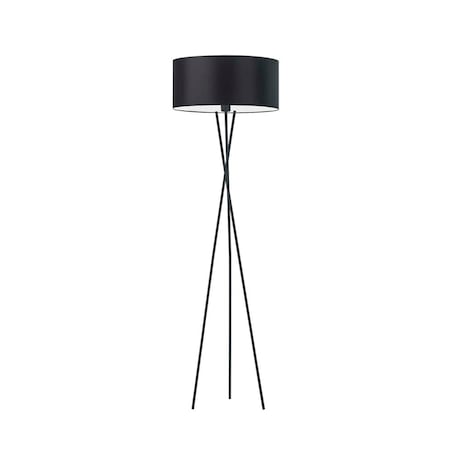 Lampa stojąca podłogowa trójnóg z abażurem walec MORIS