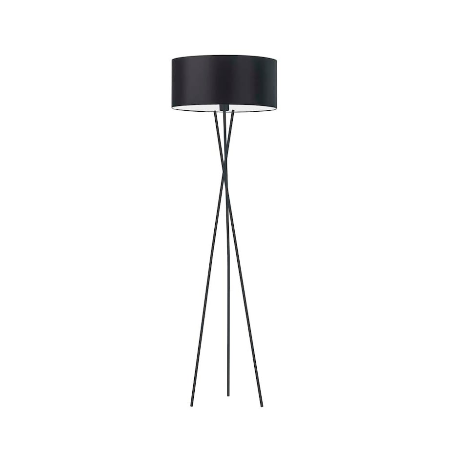 Lampa stojąca podłogowa trójnóg z abażurem walec MORIS