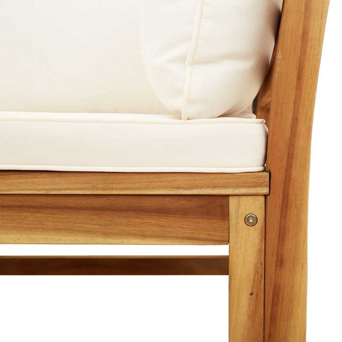 vidaXL Sofa ogrodowa z poduszkami, 2-osobowa, lite drewno akacjowe