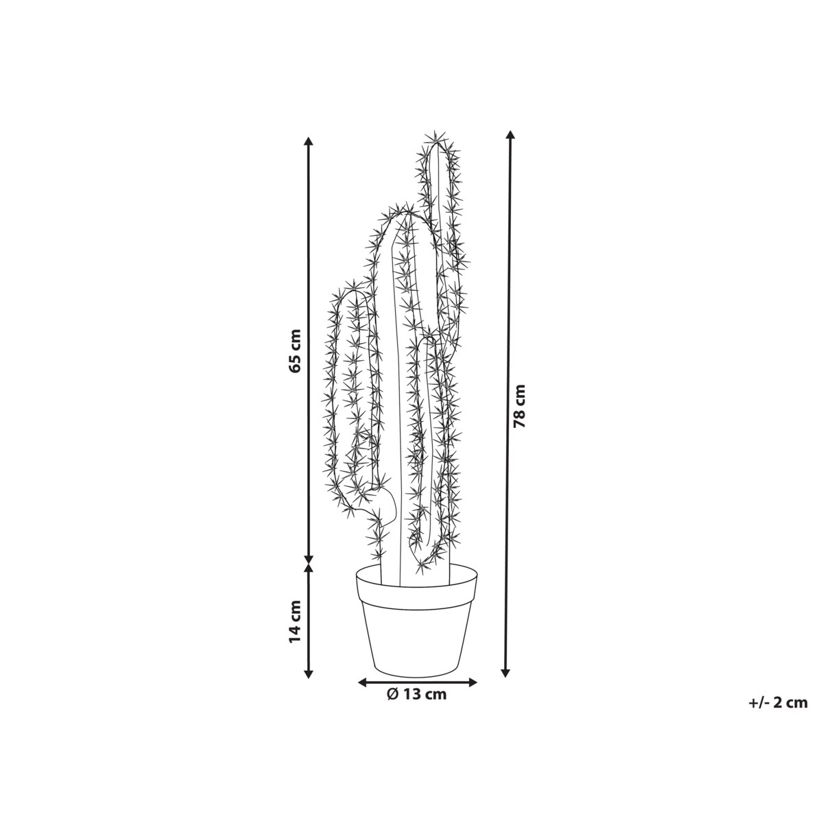 Sztuczna roślina doniczkowa 78 cm CACTUS