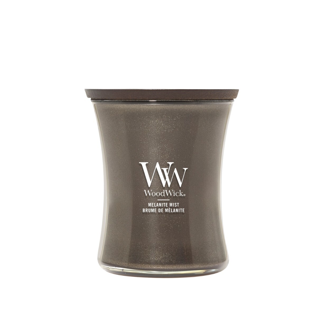 WoodWick świeca średnia MELANITE MIST