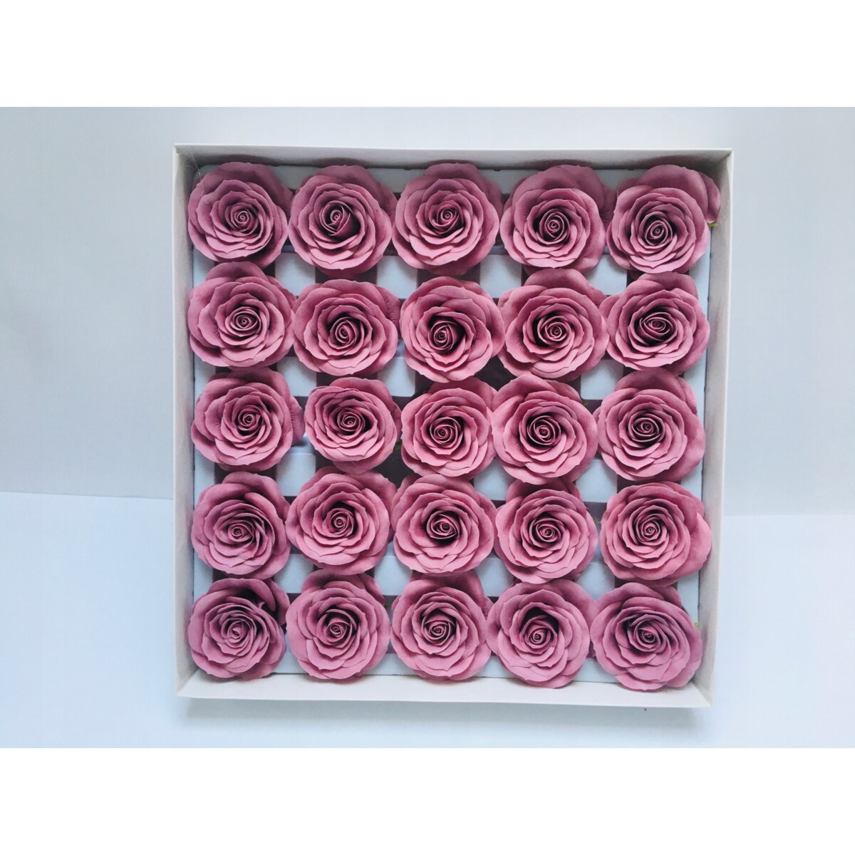 FLOWER BOX KWIATY MYDLANE róża 25szt prezent dzień mamy mamy pachnące