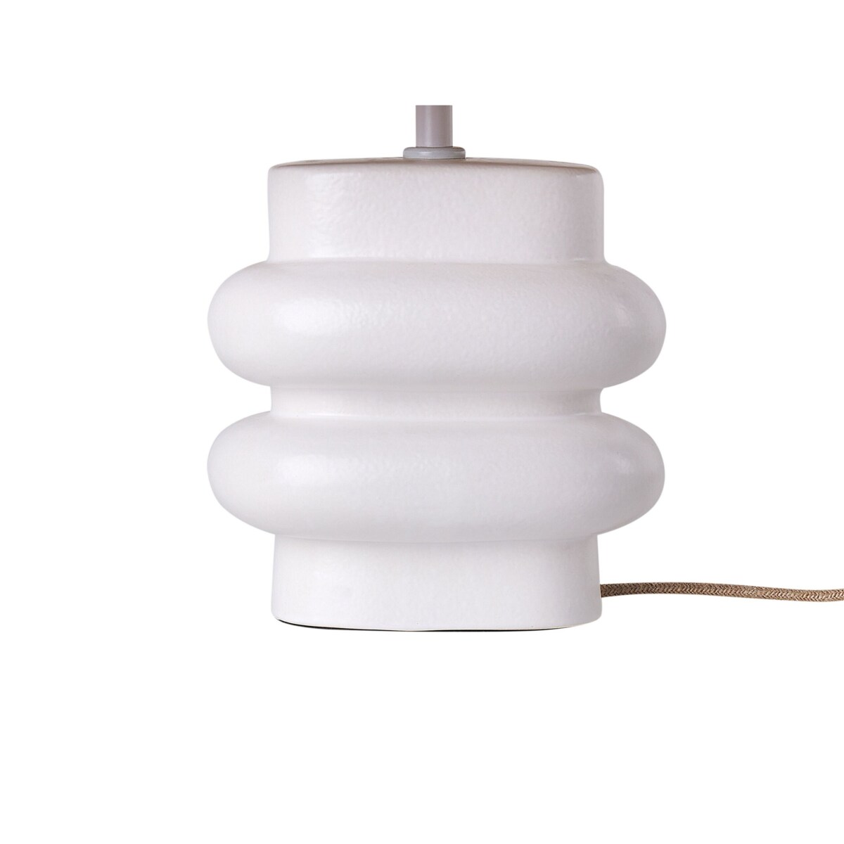 Lampa stołowa ceramiczna biała JUDY