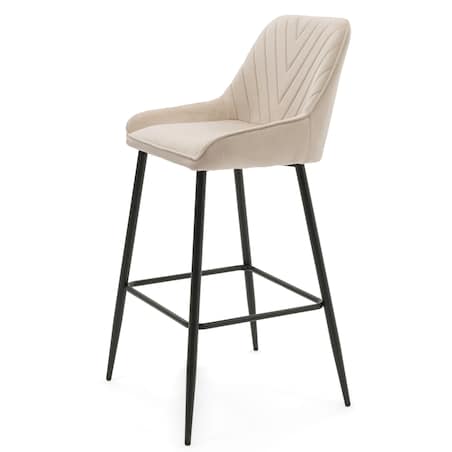 Hoker tapicerowany welurowy do salonu jadalni barowy glamour VASTO