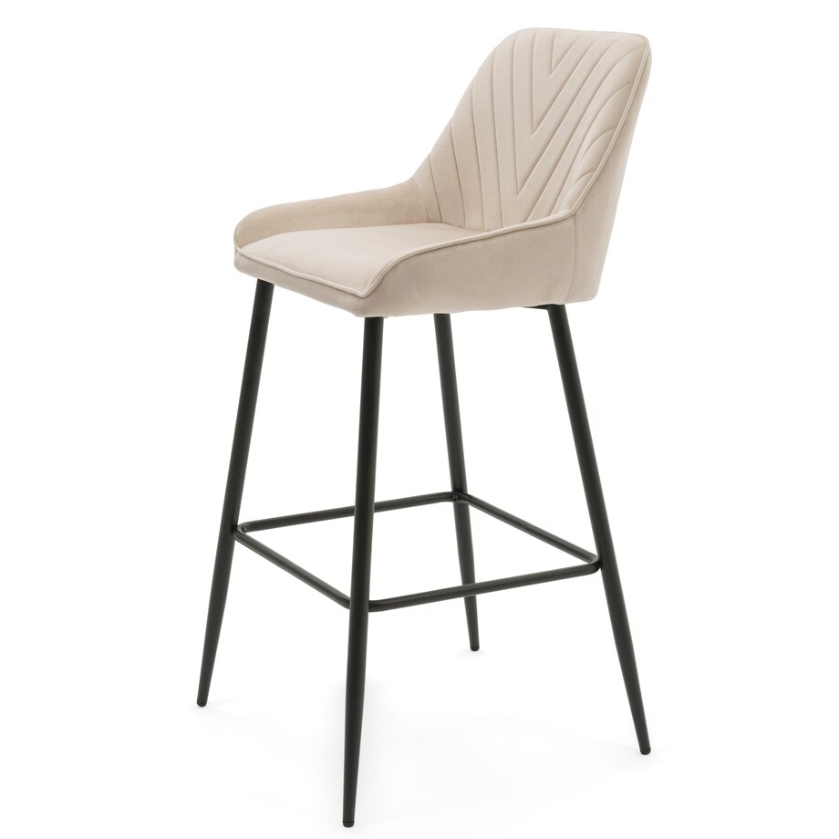 Hoker tapicerowany welurowy do salonu jadalni barowy glamour VASTO