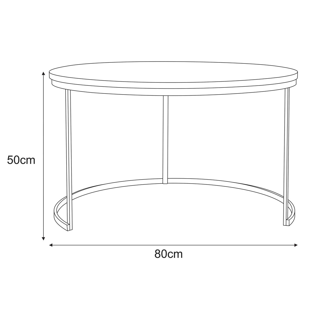 Meble dekoracyjne KS-30 KOMPLET STOLIKÓW z serii KAJA HOME