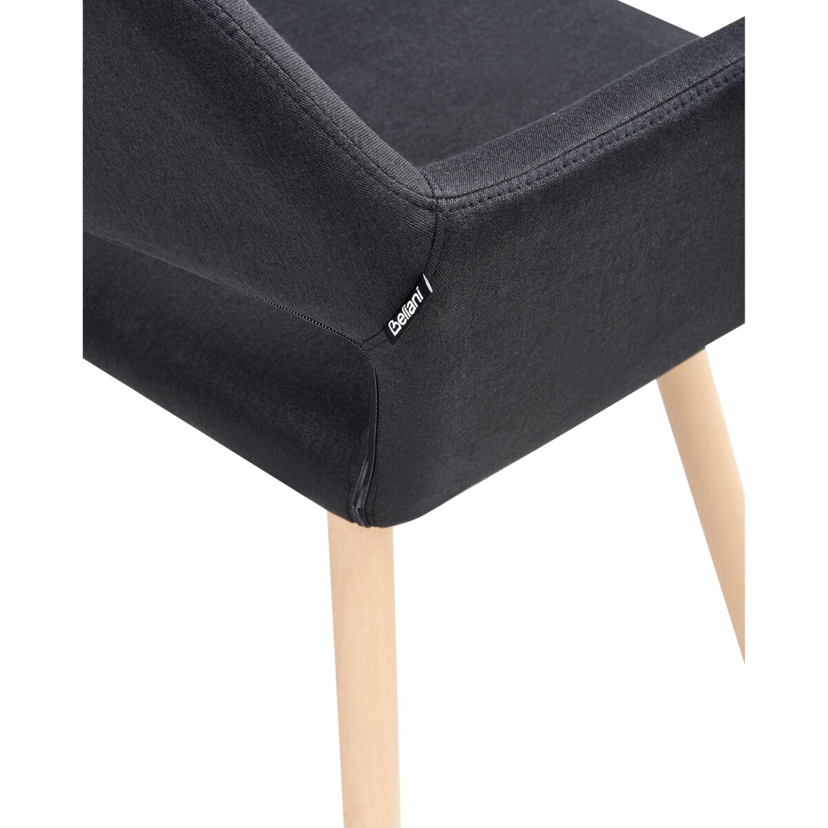 Zestaw 2 krzeseł do jadalni CHICAGO Czarny