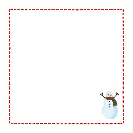 Serwetki świąteczne - Minimalistyczny bałwan (2szt.)