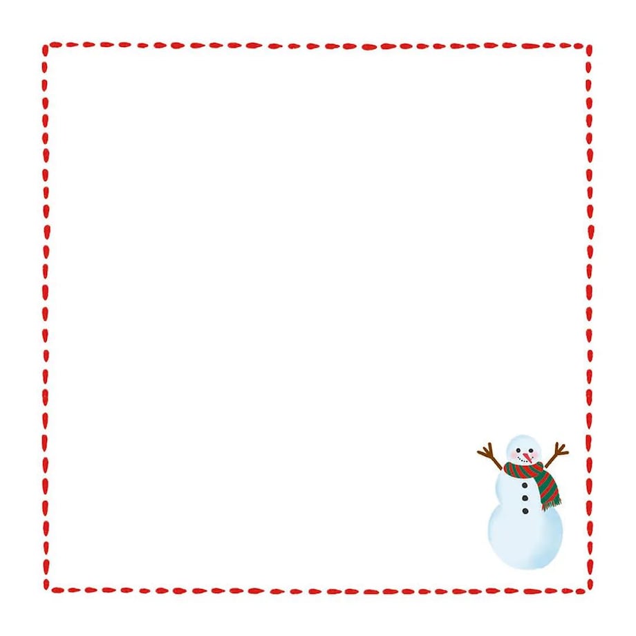 Serwetki świąteczne - Minimalistyczny bałwan (2szt.)