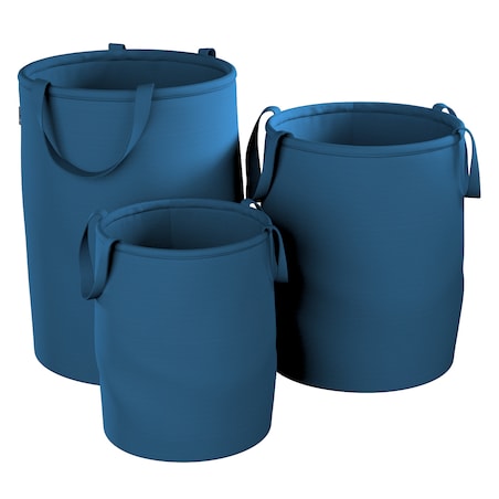 Kosz na zabawki Tobi, morski niebieski, 40x60cm, Cotton Story