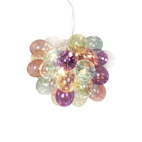 Kolorowa lampa wisząca Gross 4200440-7000 By Rydens szklane bąbelki nad stół