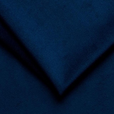 Narożnik rozkładany z zagłówkiem i pojemnikiem OLI, lewostronny, granatowy