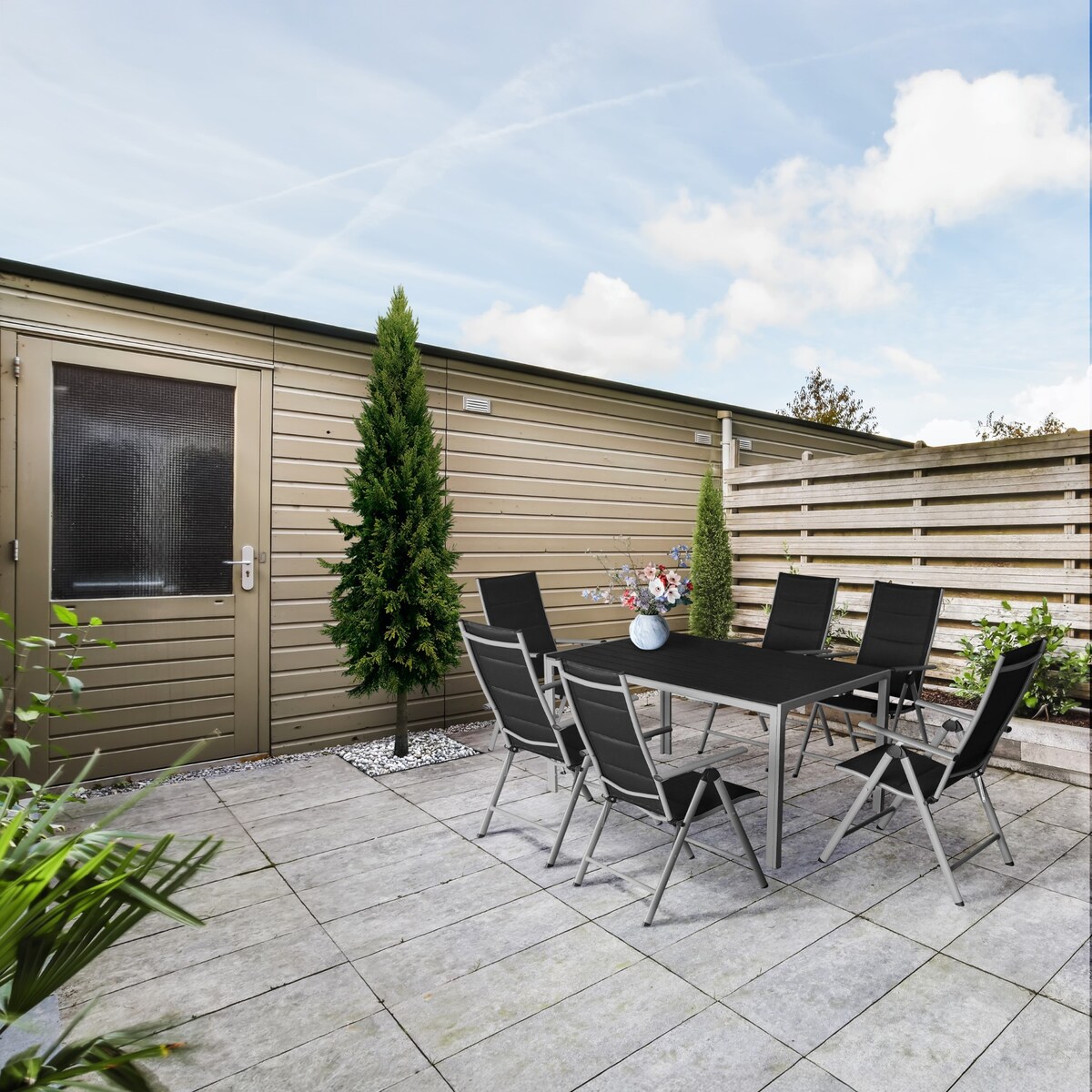 2 x Krzesło ogrodowe SKŁADANE tarasowe