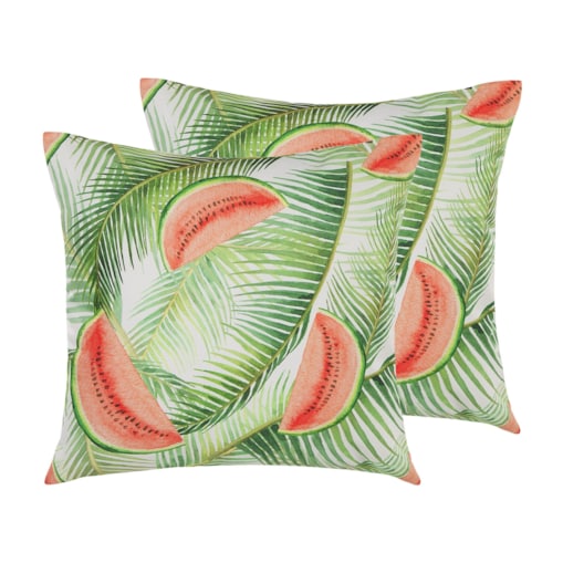 2 poduszki ogrodowe w arbuzy 45 x 45 cm wielokolorowy LOVOLETO