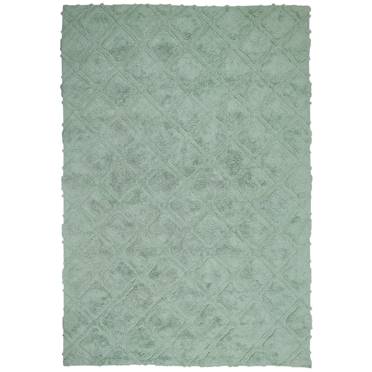 Dywan bawełniany 160 x 230 cm zielony HATAY