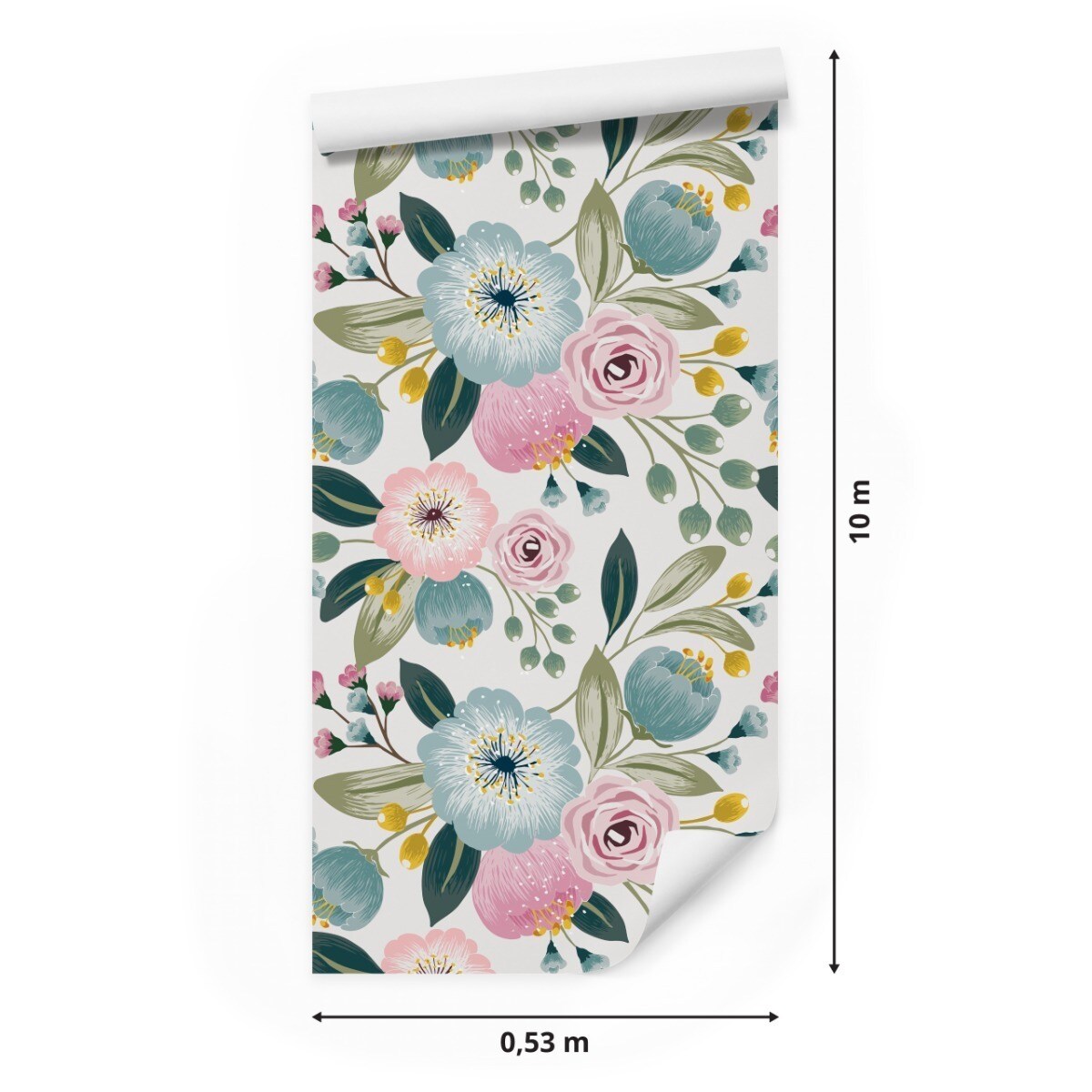 Tapeta Kolorowe KWIATY Liście Rośliny Natura