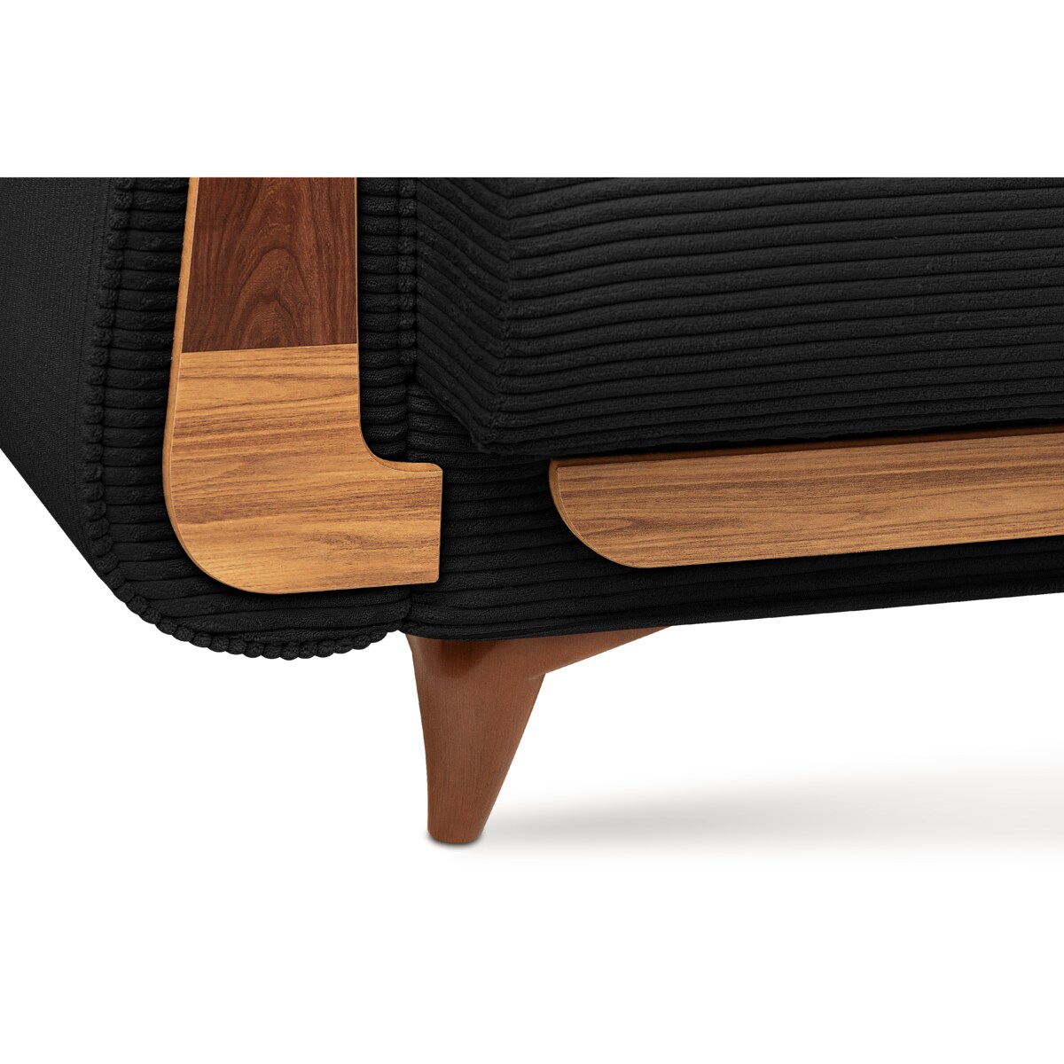 KONSIMO GUSTAVO II Sofa 3-osobowa, kolor czarny