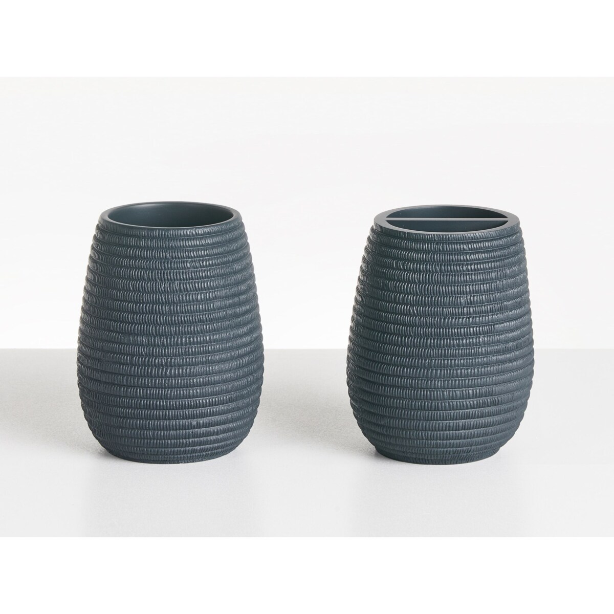 Zestaw akcesoriów łazienkowych 5 elementów QUILCA Ciemnoniebieski