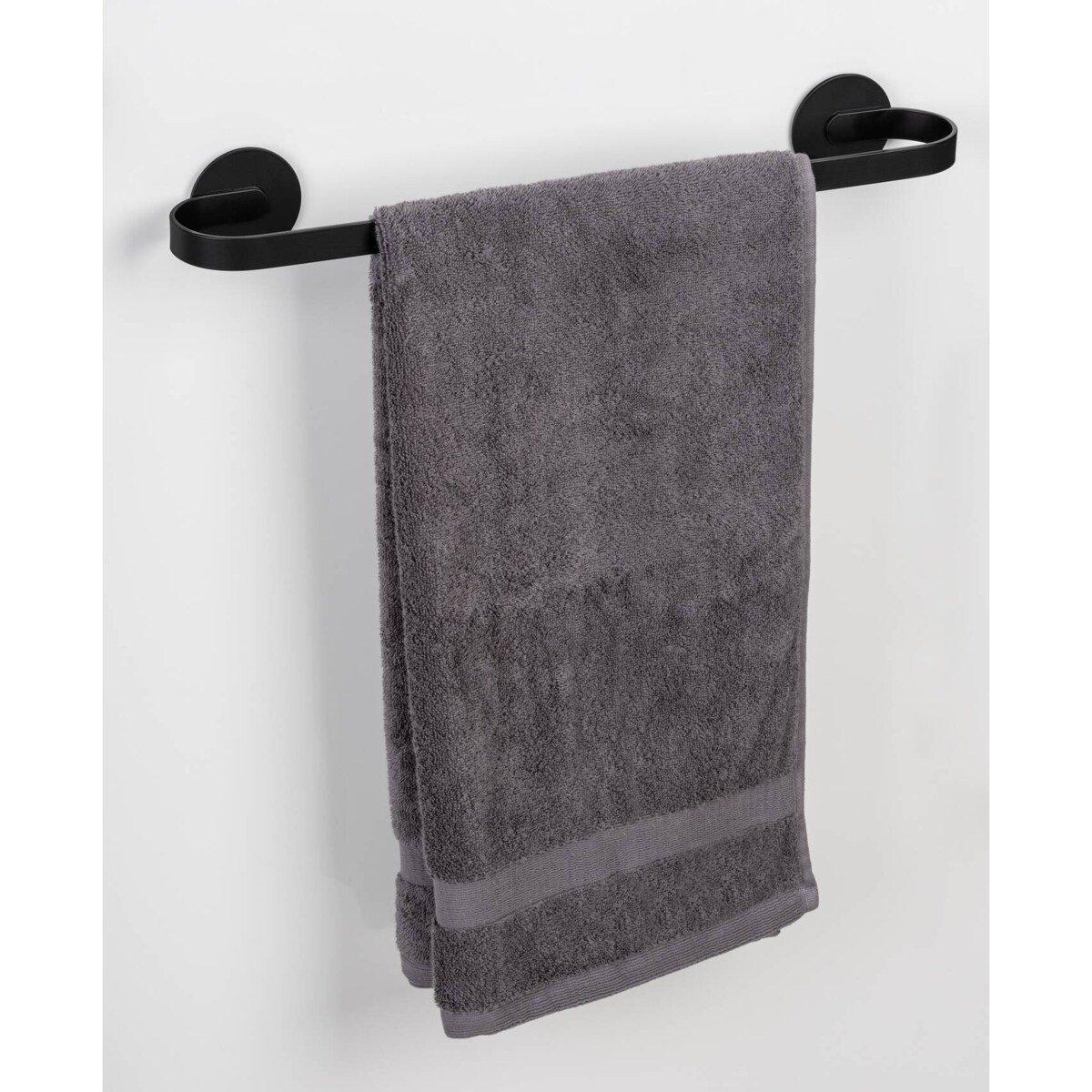 Aluminiowy drążek na ręczniki 40 cm BIVIO, montaż bez wiercenia