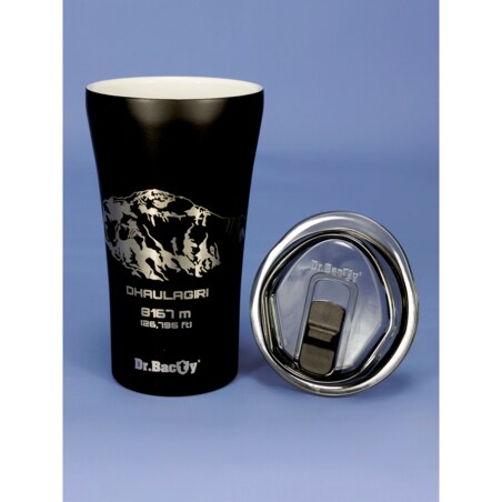 Kubek termiczny na kawę Dr.Bacty Apollo 2.0 - 360 ml - Dhaulagiri - Black Matt