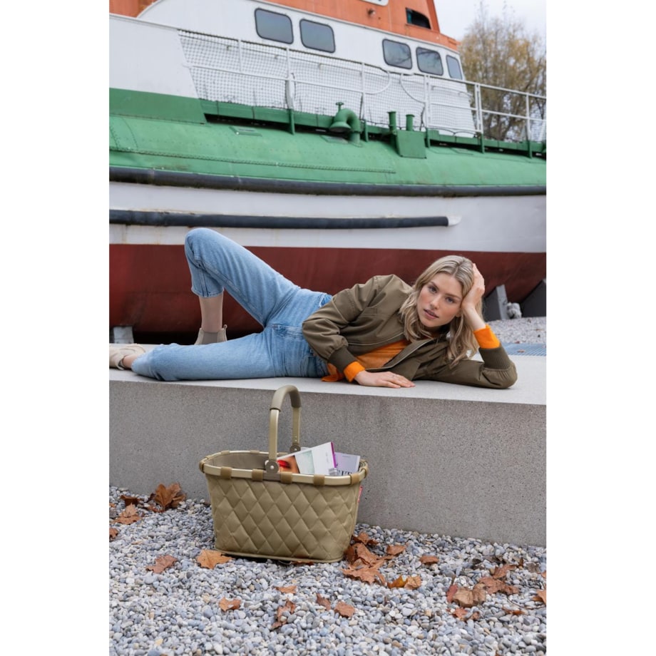 Koszyk CARRYBAG, rhombus olive