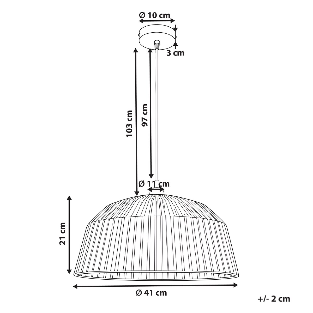 Lampa wisząca UMBA Plecionka Naturalny