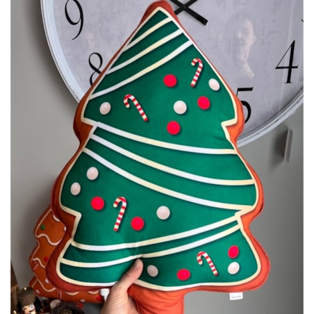 Poduszka piernik Choinka świąteczna zielona