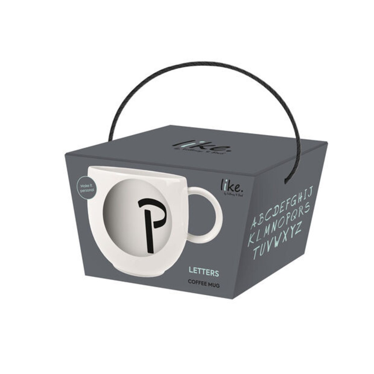 Kubek z literą P Letters, 330 ml, Villeroy & Boch