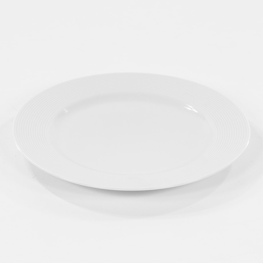 Talerz płytki 19 cm Yvette Biała Linea E755