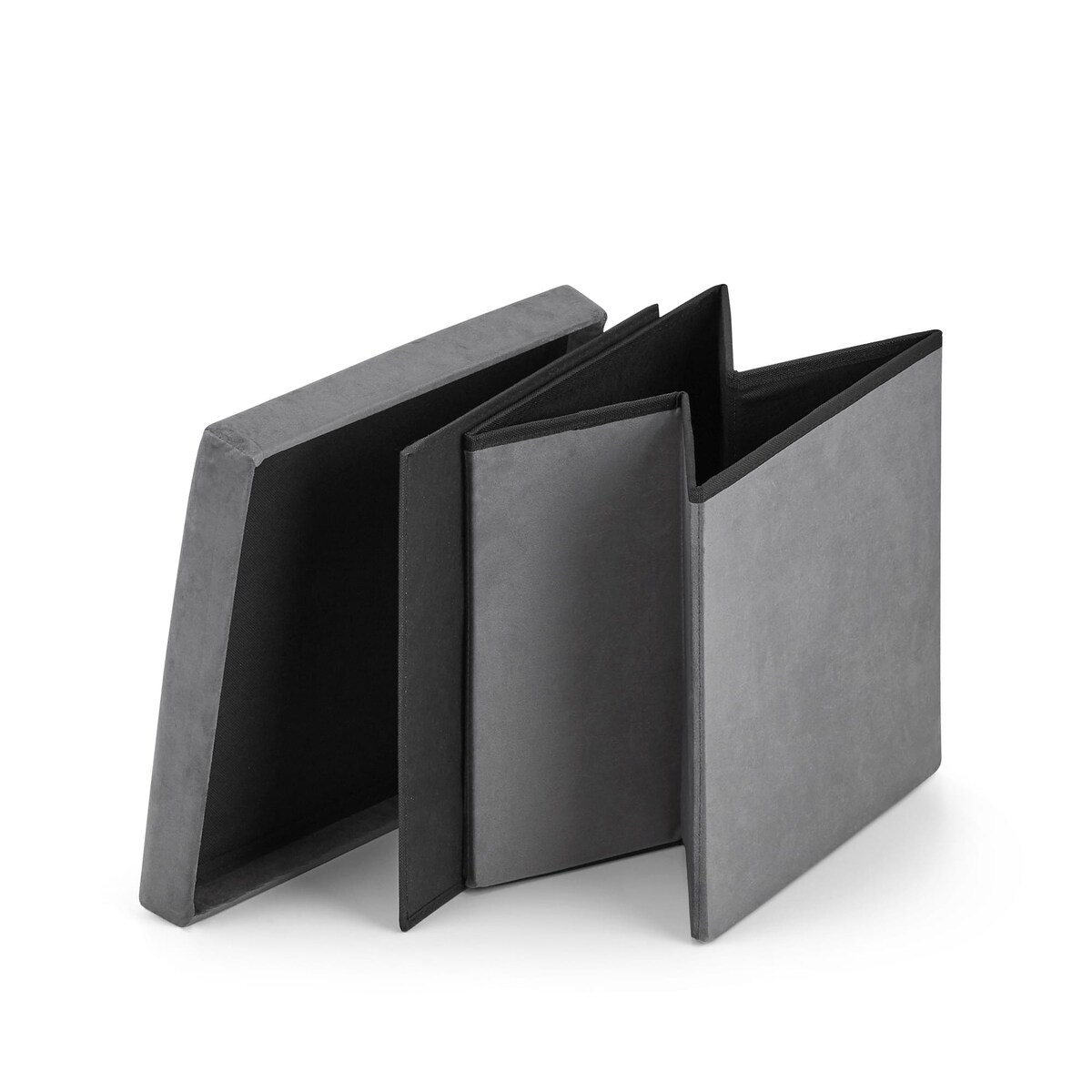 Pufa Składana Siedzisko do salonu sypialni Szara