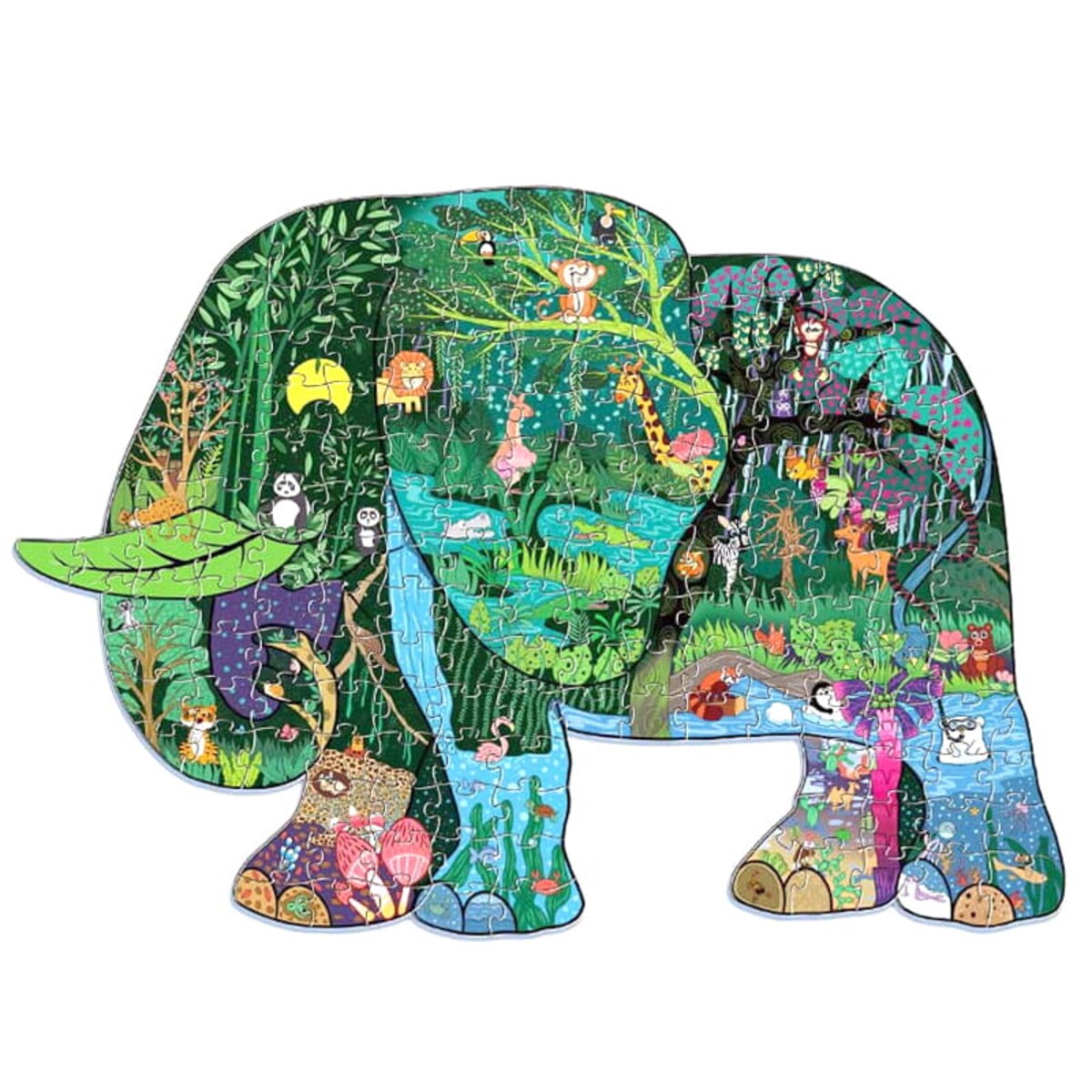 Puzzle edukacyjne - SŁOŃ - 128 el.