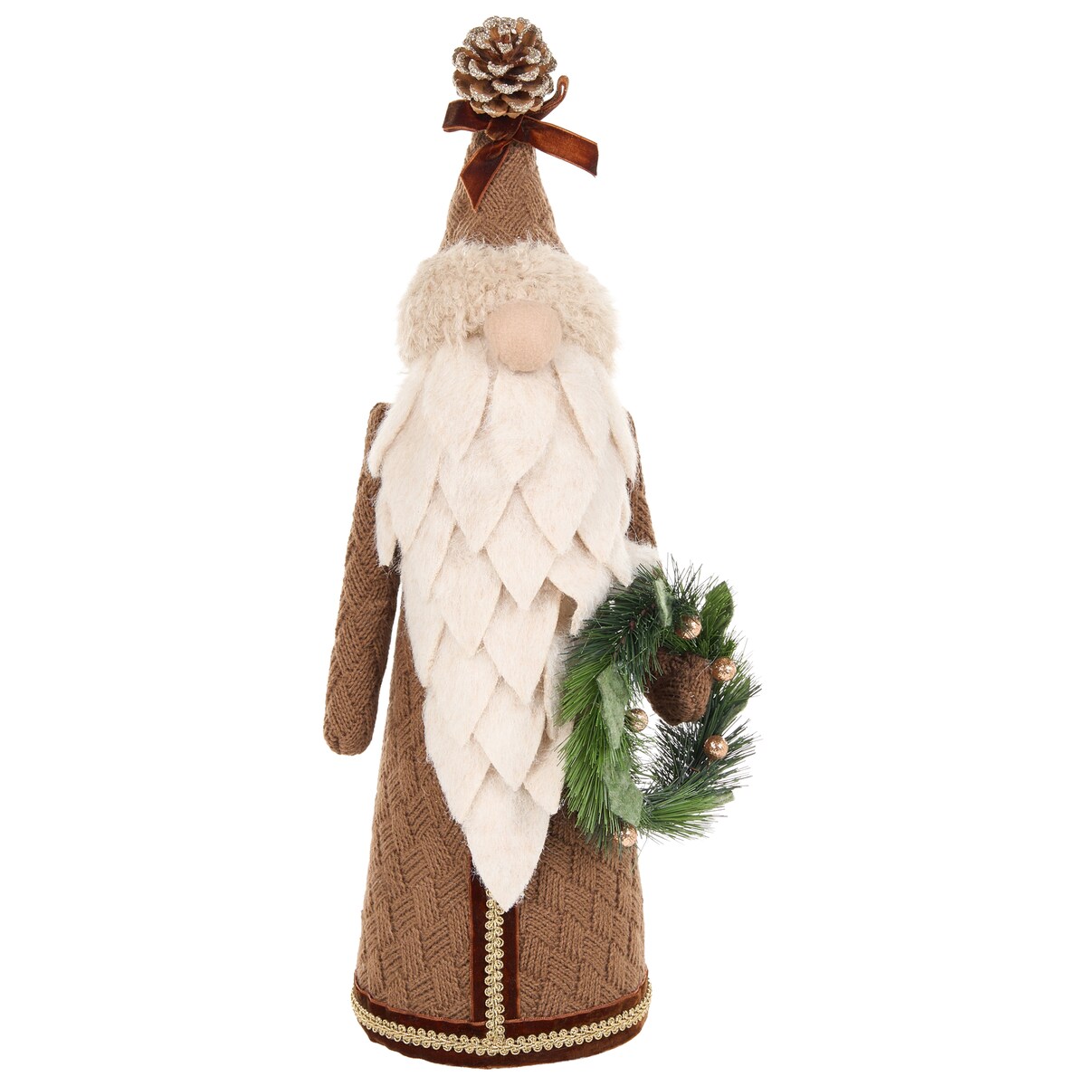 Zestaw 2 figurek dekoracyjnych PITEA 44/54 cm Krasnal Brązowy