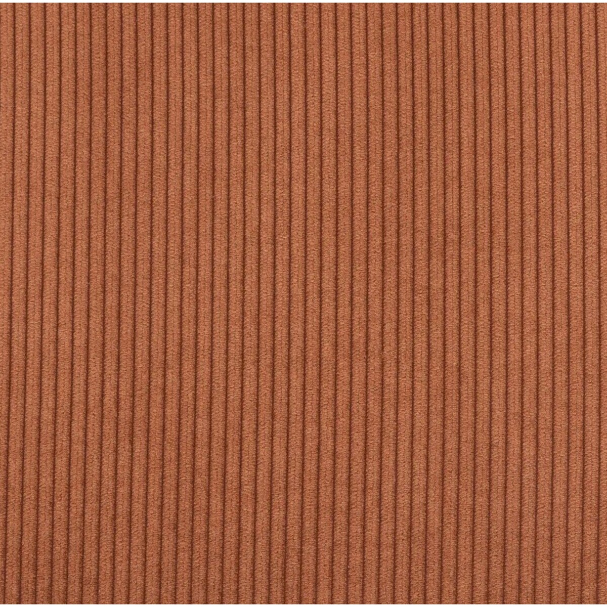 Krzesło sztruksowe na chromowanej podstawie terracotta