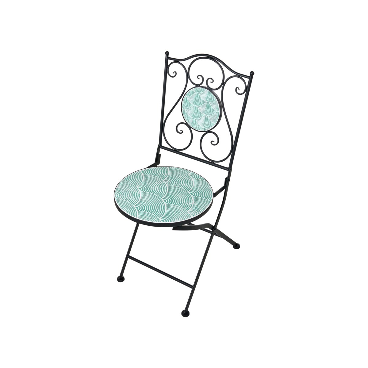 Zestaw mebli balkonowych Składane ANAPO Metal Czarny