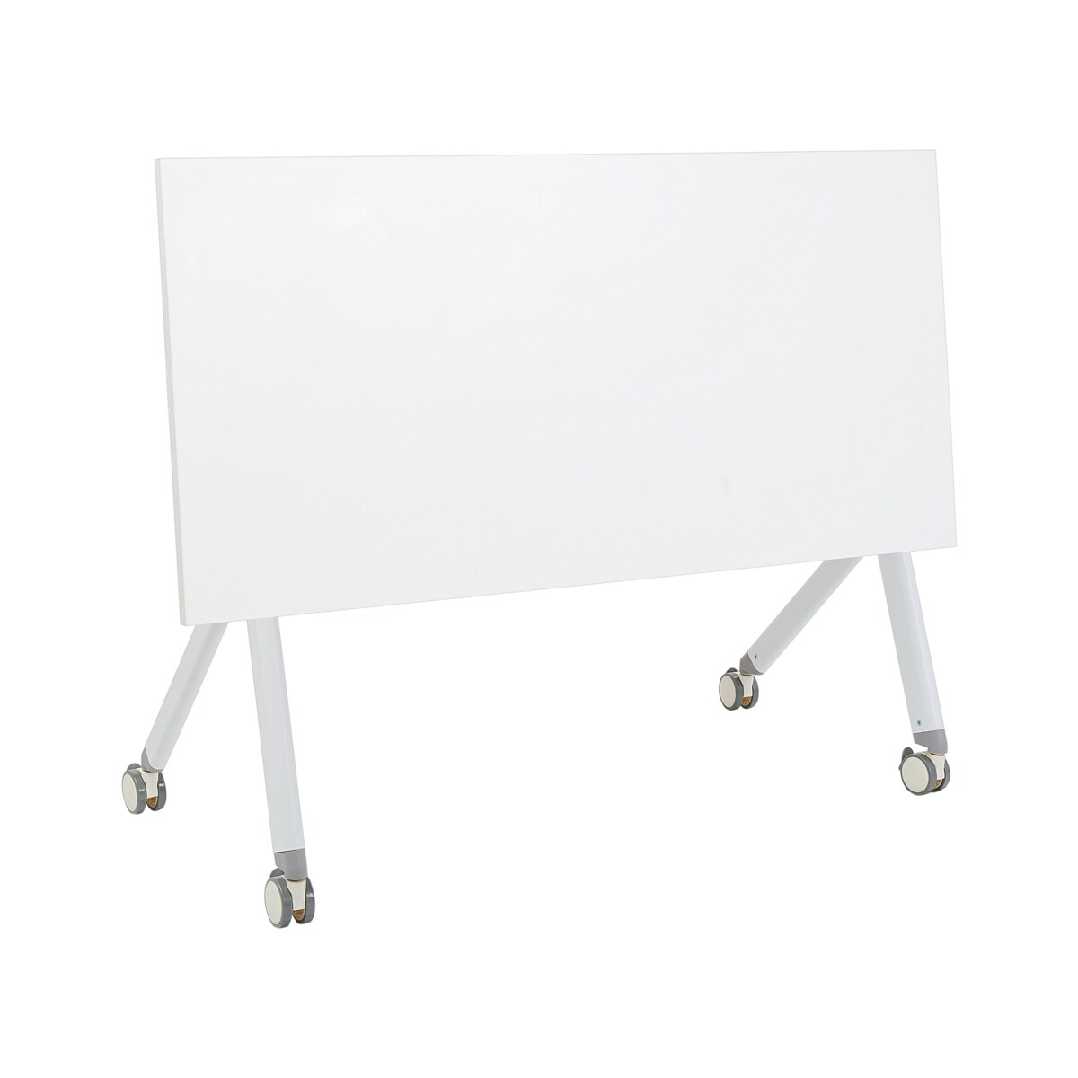 Składane biurko BENDI Biały 120 cm 60 cm Z kółkami