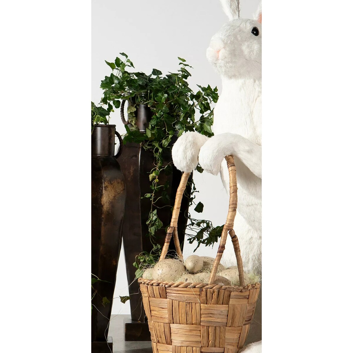 WAZON PODŁOGOWY LOFT DUŻY WYSOKI NA GAŁĘZIE DO SALONU DOMU METALOWY 70cm
