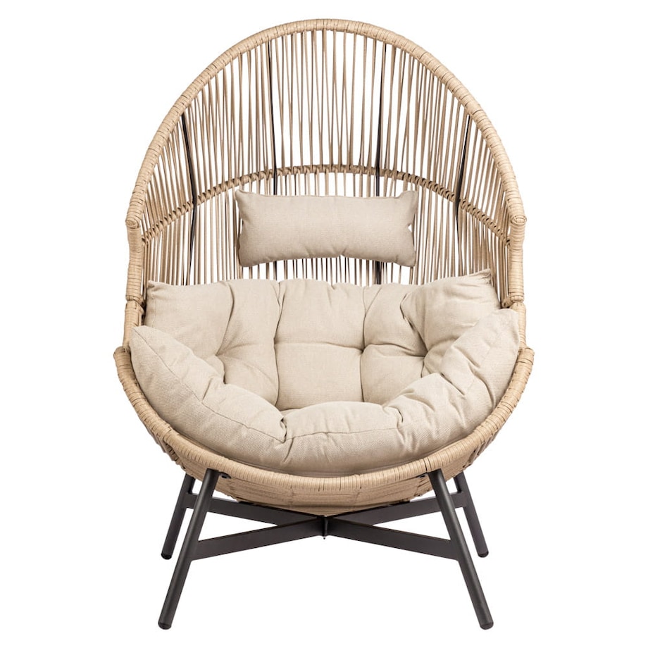 FOTEL OGRODOWY HOLAND KOKON BEŻOWY