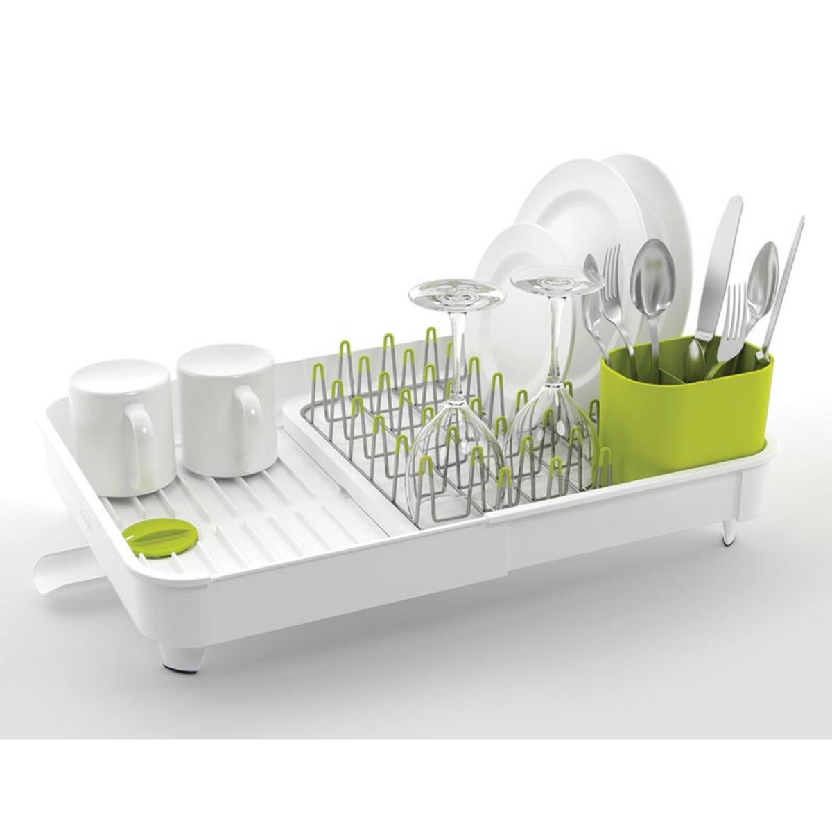 Składana suszarka do naczyń zielona EXTEND, 36 x 32 x 9 cm, Joseph Joseph