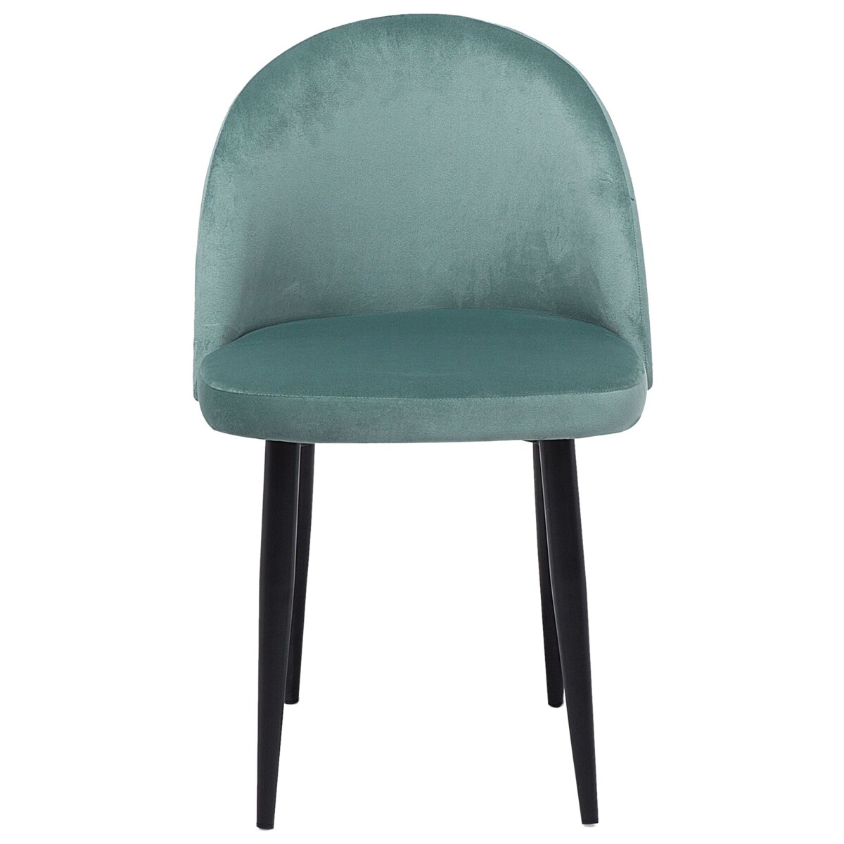 Zestaw 2 krzeseł welurowy zielony VISALIA