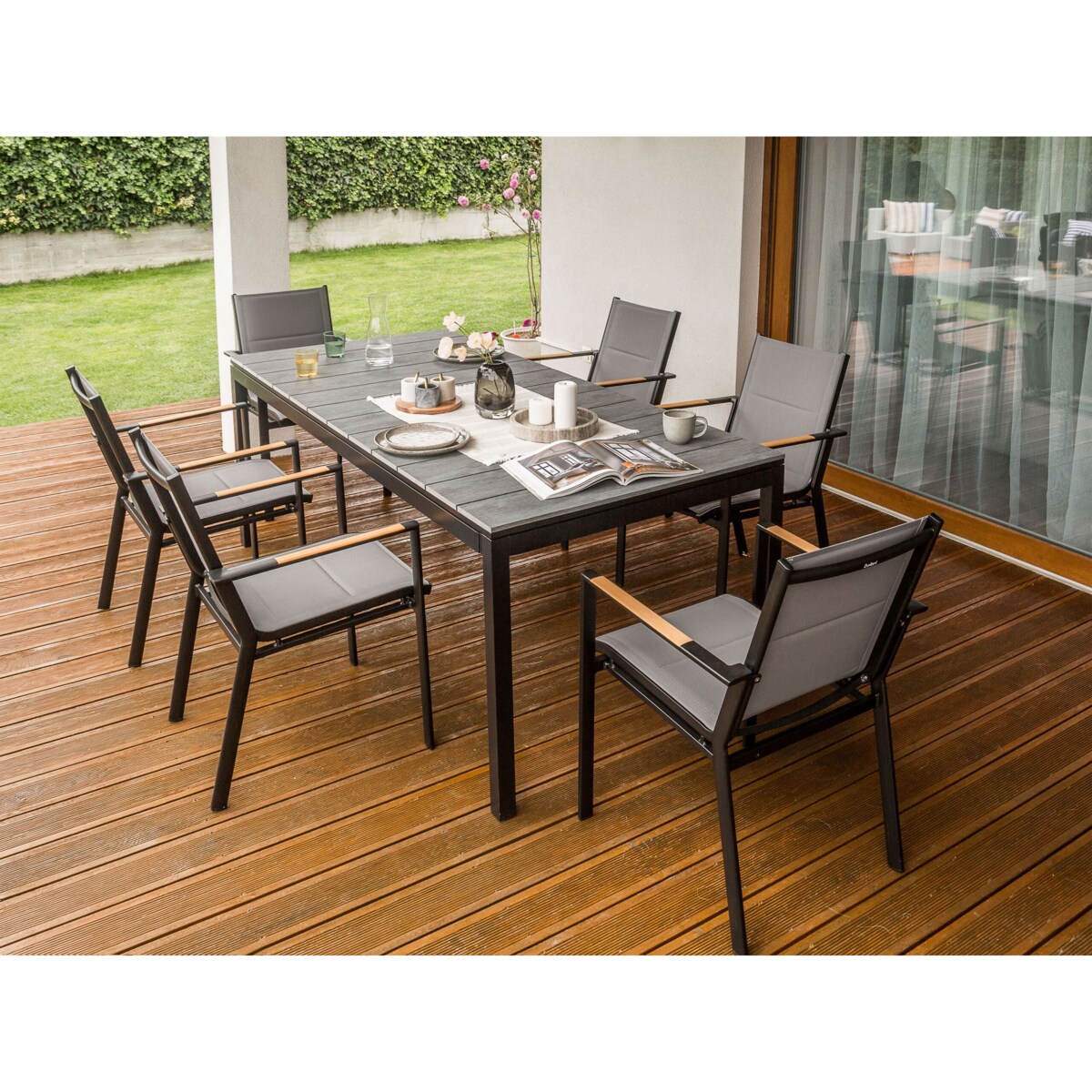 Stół ogrodowy MDF Szary TOFANE