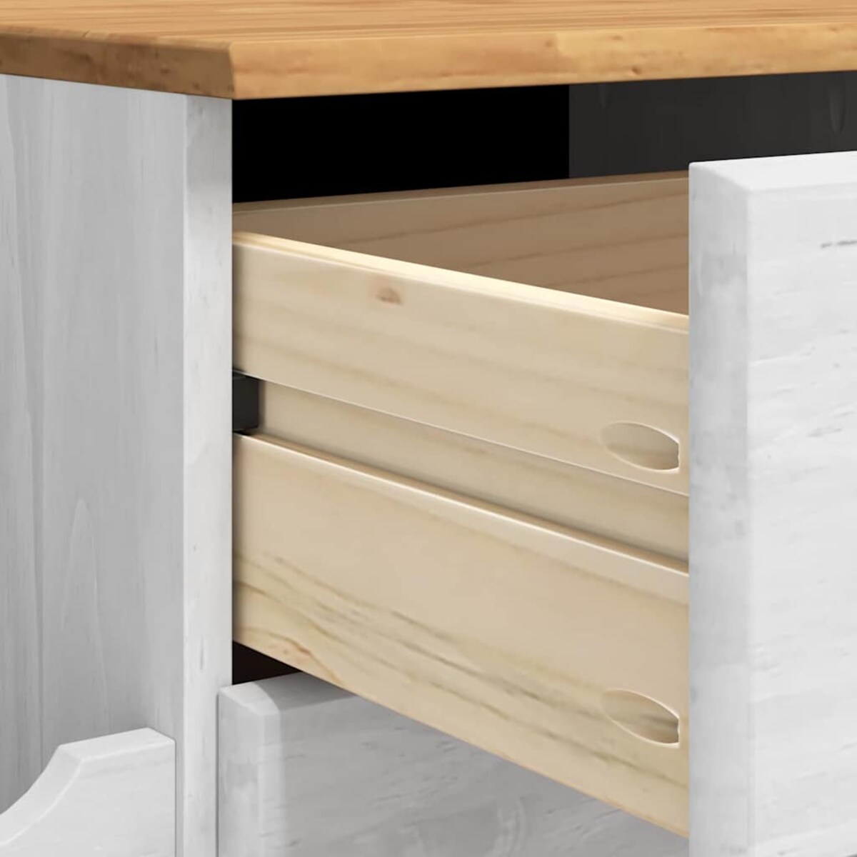 vidaXL Ławka z przechowywaniem do przedpokoju z szufladą ASKIM Biały